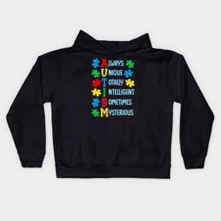 Cute Always Unique Totally Intelligent Mysterious Kids Hoodie